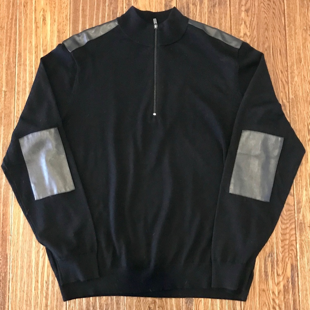 NWOT Michael Kors Mens Black Wool Sweater XXL
